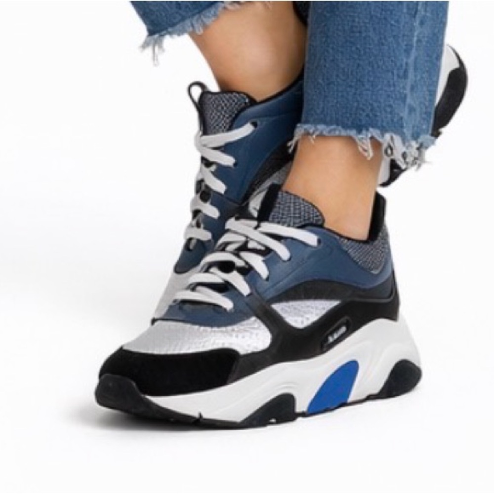 Dior B22 Black, White, and blue Sneakers